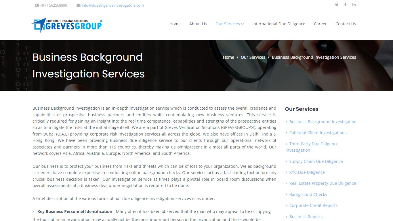 Business Background Investigations | Background Check Services
